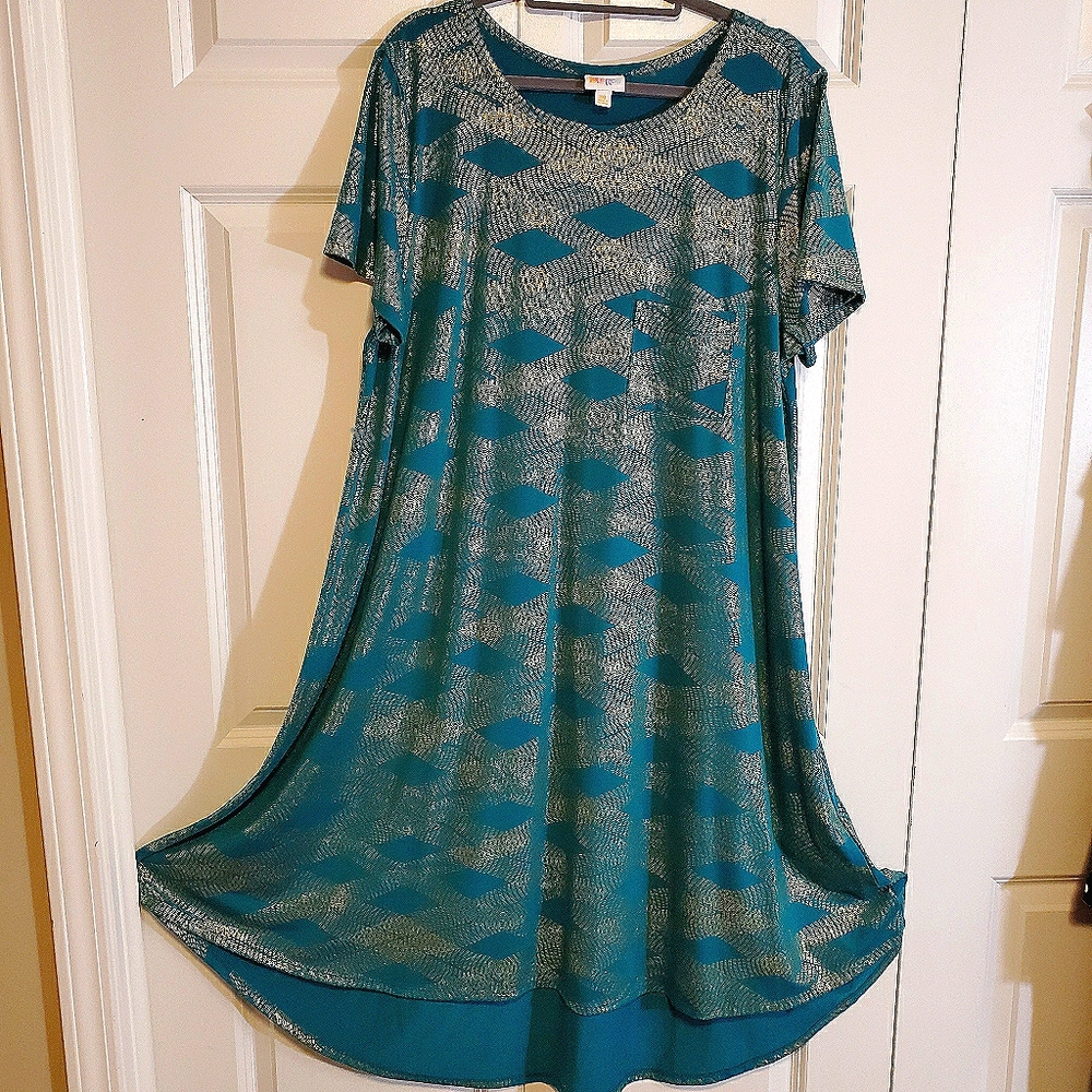 Fun Blingy LLR Carly Teal With Gold Accents
